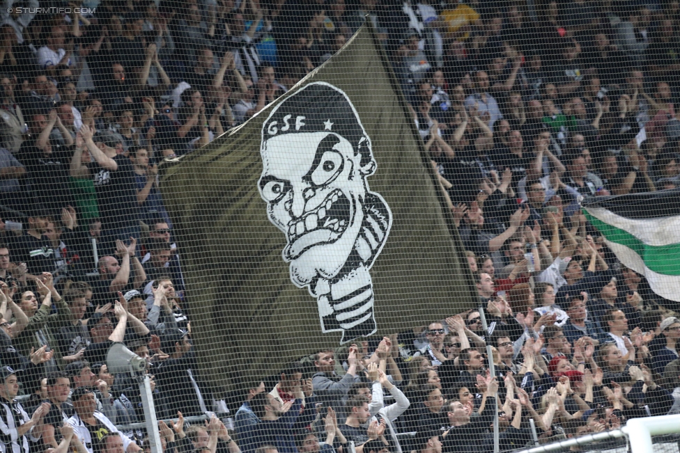 Sturm Graz - Wolfsberg
Oesterreichische Fussball Bundesliga, 25. Runde, SK Sturm Graz - Wolfsberger AC, Stadion Liebenau Graz, 01.04.2017. 

Foto zeigt Fans von Sturm
