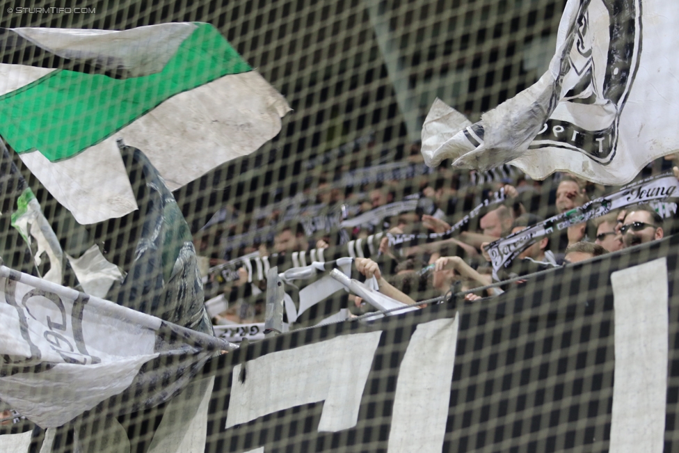 Sturm Graz - Wolfsberg
Oesterreichische Fussball Bundesliga, 25. Runde, SK Sturm Graz - Wolfsberger AC, Stadion Liebenau Graz, 01.04.2017. 

Foto zeigt Fans von Sturm
