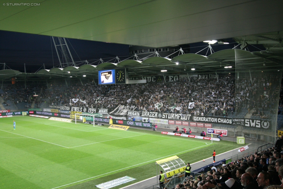 Sturm Graz - Wolfsberg
Oesterreichische Fussball Bundesliga, 25. Runde, SK Sturm Graz - Wolfsberger AC, Stadion Liebenau Graz, 01.04.2017. 

Foto zeigt Fans von Sturm
