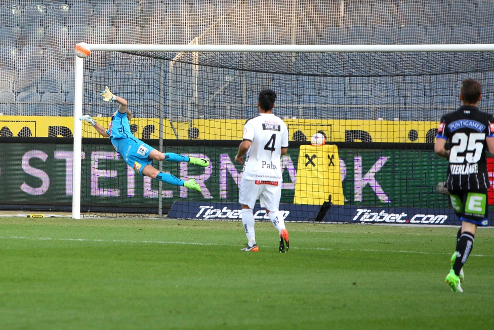 Sturm Graz - Wolfsberg
Oesterreichische Fussball Bundesliga, 25. Runde, SK Sturm Graz - Wolfsberger AC, Stadion Liebenau Graz, 01.04.2017. 

Foto zeigt Alexander Kofler (Wolfsberg) und Stephan Palla (Wolfsberg)
Schlüsselwörter: tor