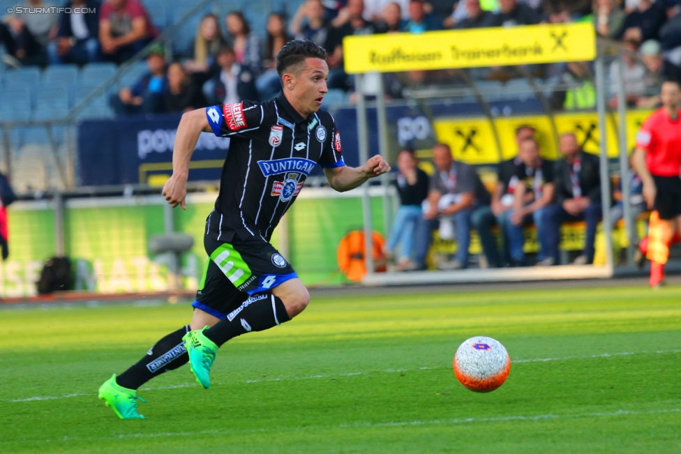 Sturm Graz - Wolfsberg
Oesterreichische Fussball Bundesliga, 25. Runde, SK Sturm Graz - Wolfsberger AC, Stadion Liebenau Graz, 01.04.2017. 

Foto zeigt Baris Atik (Sturm)
