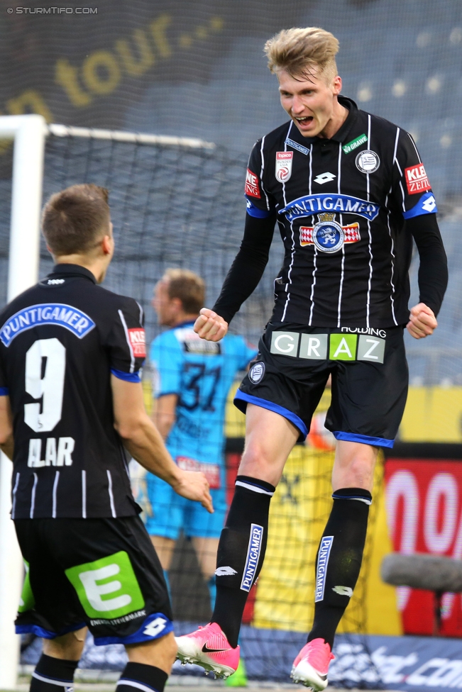 Sturm Graz - Wolfsberg
Oesterreichische Fussball Bundesliga, 25. Runde, SK Sturm Graz - Wolfsberger AC, Stadion Liebenau Graz, 01.04.2017. 

Foto zeigt Deni Alar (Sturm) und Simon Piesinger (Sturm)
Schlüsselwörter: torjubel