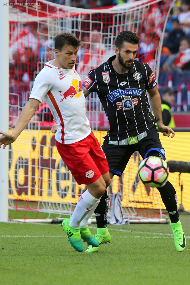 RB Salzburg - Sturm Graz
Oesterreichische Fussball Bundesliga, 26. Runde, FC RB Salzburg - SK Sturm Graz, Stadion Wals-Siezenheim, 09.04.2017. 

Foto zeigt Marvin Potzmann (Sturm)
