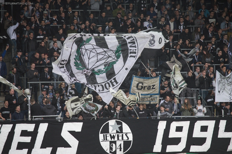 Sturm Graz - Ried
Oesterreichische Fussball Bundesliga, 29. Runde, SK Sturm Graz - SV Ried, Stadion Liebenau Graz, 15.04.2017. 

Foto zeigt Fans von Sturm
