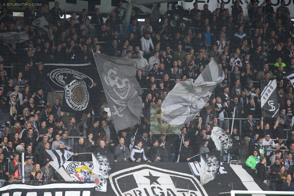 Sturm Graz - Ried
Oesterreichische Fussball Bundesliga, 29. Runde, SK Sturm Graz - SV Ried, Stadion Liebenau Graz, 15.04.2017. 

Foto zeigt Fans von Sturm
