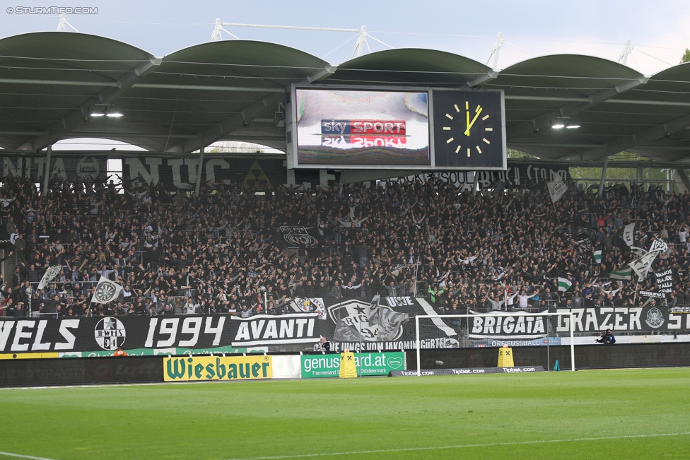 Sturm Graz - Ried
Oesterreichische Fussball Bundesliga, 29. Runde, SK Sturm Graz - SV Ried, Stadion Liebenau Graz, 15.04.2017. 

Foto zeigt Fans von Sturm
