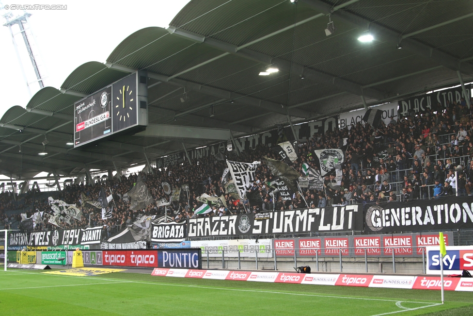 Sturm Graz - Ried
Oesterreichische Fussball Bundesliga, 29. Runde, SK Sturm Graz - SV Ried, Stadion Liebenau Graz, 15.04.2017. 

Foto zeigt Fans von Sturm
