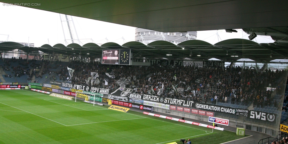 Sturm Graz - Ried
Oesterreichische Fussball Bundesliga, 29. Runde, SK Sturm Graz - SV Ried, Stadion Liebenau Graz, 15.04.2017. 

Foto zeigt Fans von Sturm
