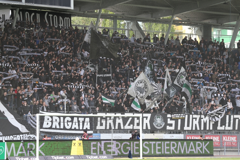 Sturm Graz - Mattersburg
Oesterreichische Fussball Bundesliga, 30. Runde, SK Sturm Graz - SV Mattersburg, Stadion Liebenau Graz, 22.04.2017. 

Foto zeigt Fans von Sturm
