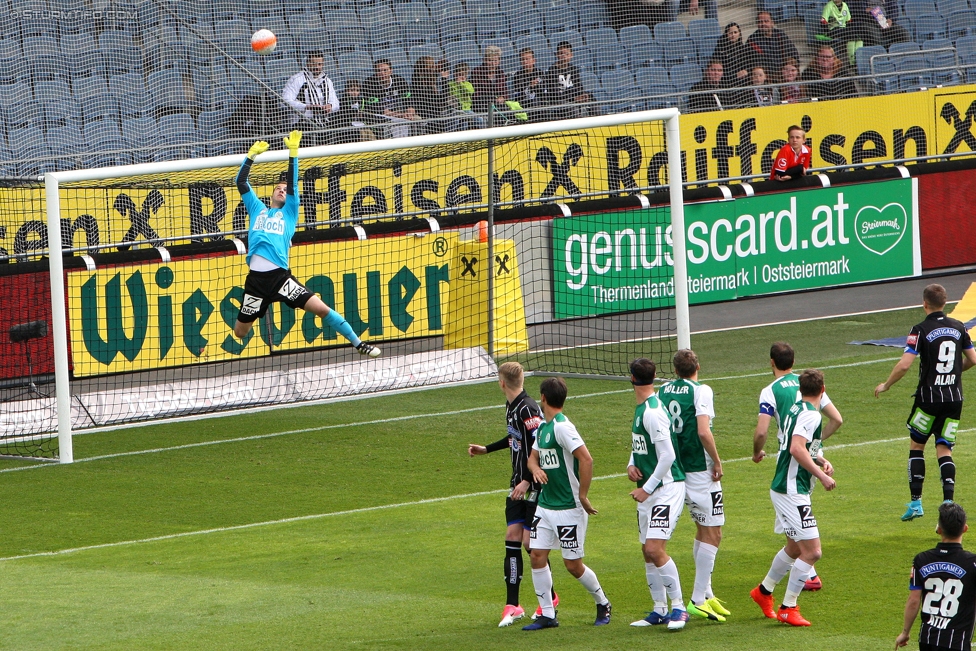 Sturm Graz - Mattersburg
Oesterreichische Fussball Bundesliga, 30. Runde, SK Sturm Graz - SV Mattersburg, Stadion Liebenau Graz, 22.04.2017. 

Foto zeigt Markus Kuster (Mattersburg)
