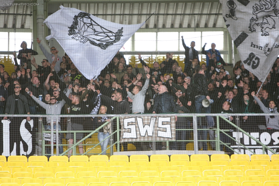 Austria Wien - Sturm Graz
Oesterreichische Fussball Bundesliga, 31. Runde, FK Austria Wien - SK Sturm Graz, Ernst Happel Stadion Wien, 29.04.2017. 

Foto zeigt Fans von Sturm
