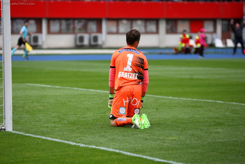 Austria Wien - Sturm Graz
Oesterreichische Fussball Bundesliga, 31. Runde, FK Austria Wien - SK Sturm Graz, Ernst Happel Stadion Wien, 29.04.2017. 

Foto zeigt Christian Gratzei (Sturm)
