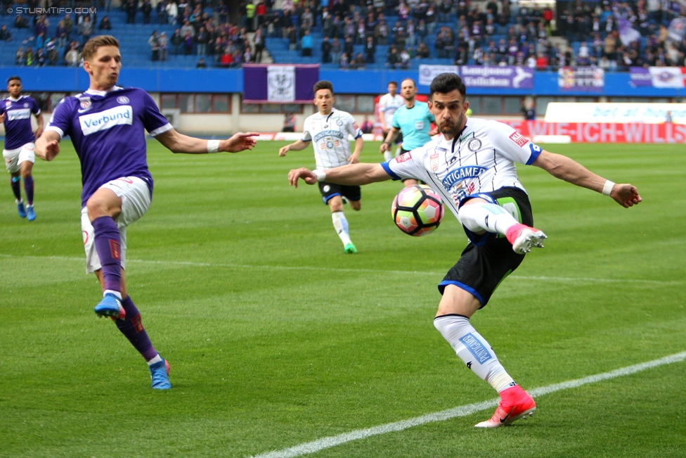 Austria Wien - Sturm Graz
Oesterreichische Fussball Bundesliga, 31. Runde, FK Austria Wien - SK Sturm Graz, Ernst Happel Stadion Wien, 29.04.2017. 

Foto zeigt Charalampos Lykogiannis (Sturm)
