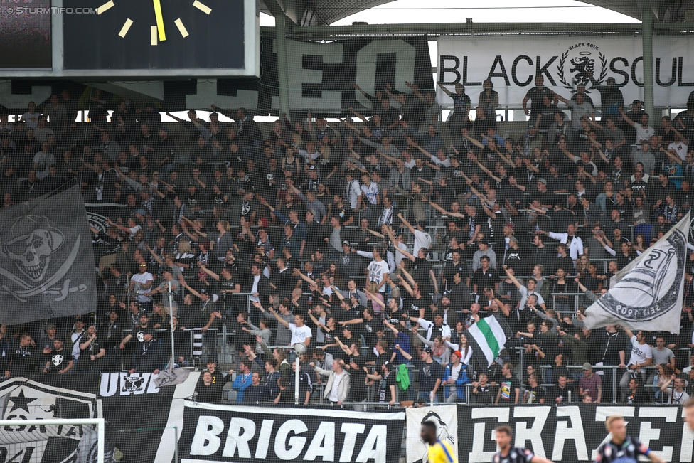 Sturm Graz - St. Poelten
Oesterreichische Fussball Bundesliga, 32. Runde, SK Sturm Graz - SKN St. Poelten, Stadion Liebenau Graz, 06.05.2017. 

Foto zeigt Fans von Sturm
