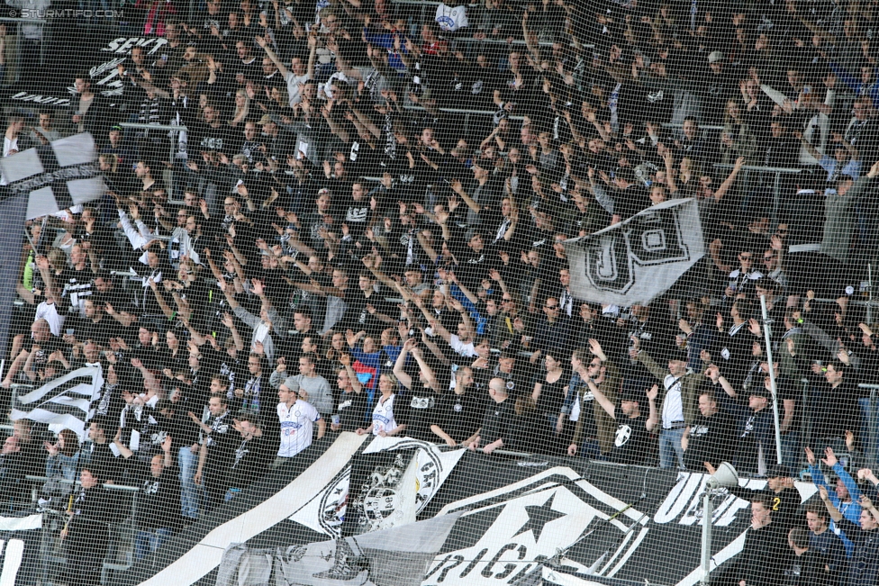 Sturm Graz - St. Poelten
Oesterreichische Fussball Bundesliga, 32. Runde, SK Sturm Graz - SKN St. Poelten, Stadion Liebenau Graz, 06.05.2017. 

Foto zeigt Fans von Sturm
