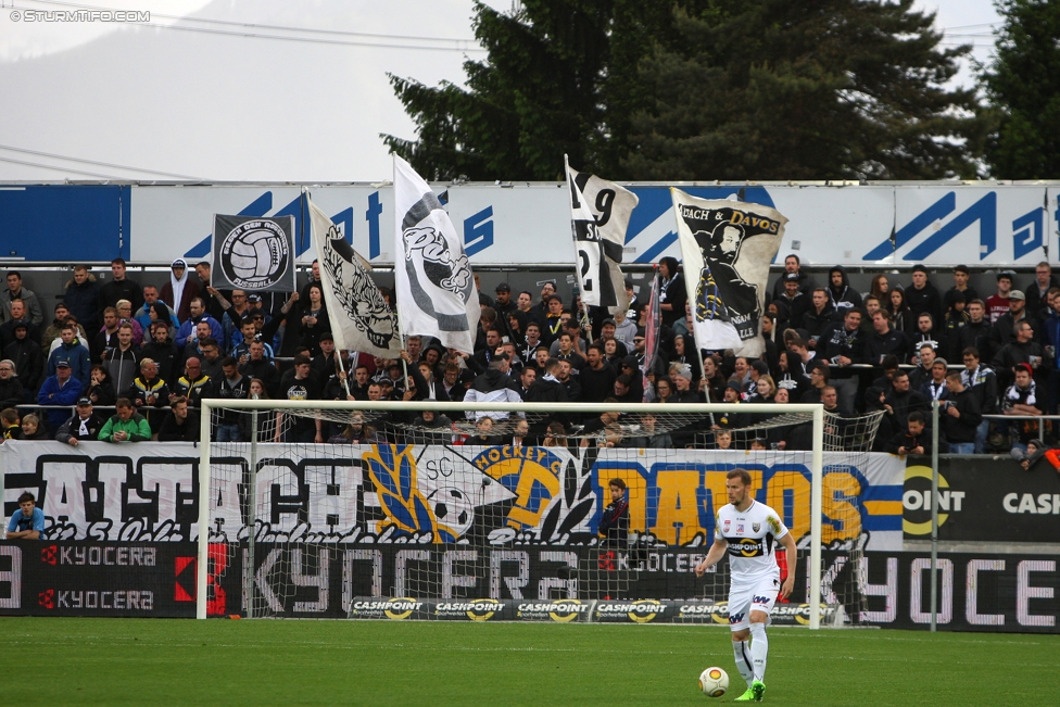 Altach - Sturm Graz
Oesterreichische Fussball Bundesliga, 33. Runde, SC Rheindorf Altach - SK Sturm Graz, Stadion Schnabelholz Altach, 14.05.2017. 

Foto zeigt Fans von Altach
