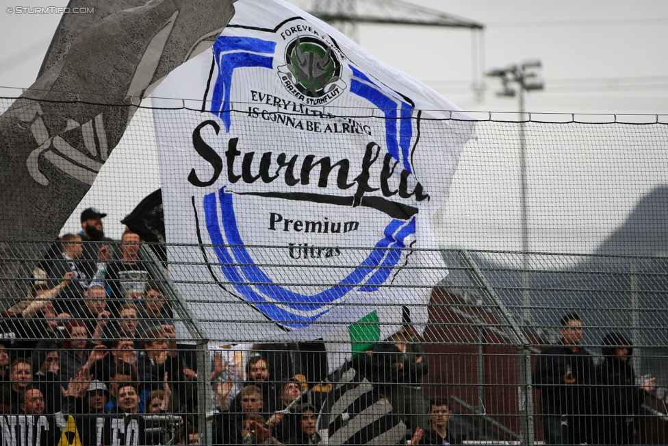 Altach - Sturm Graz
Oesterreichische Fussball Bundesliga, 33. Runde, SC Rheindorf Altach - SK Sturm Graz, Stadion Schnabelholz Altach, 14.05.2017. 

Foto zeigt Fans von Sturm
