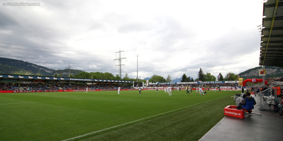 Altach - Sturm Graz
Oesterreichische Fussball Bundesliga, 33. Runde, SC Rheindorf Altach - SK Sturm Graz, Stadion Schnabelholz Altach, 14.05.2017. 

Foto zeigt eine Innenansicht im Stadion Schnabelholz
