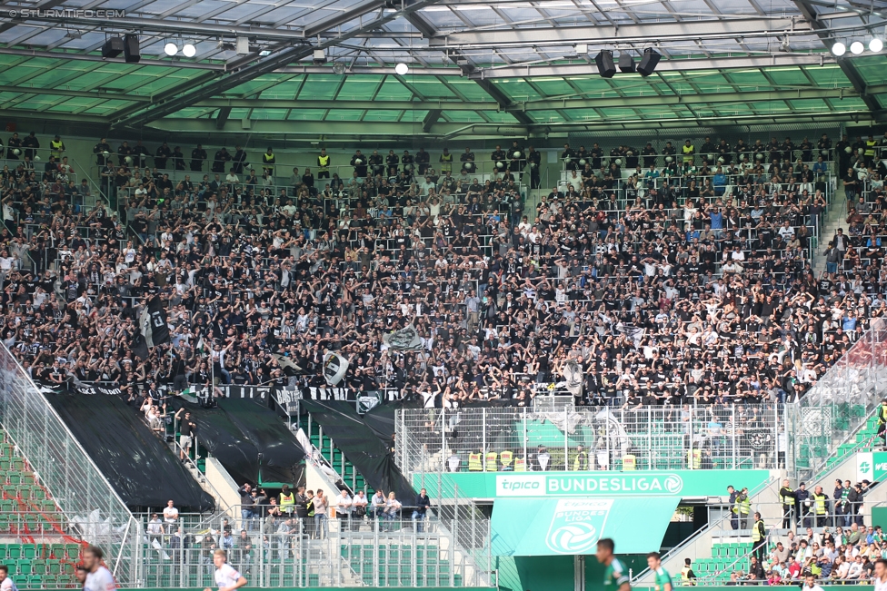 Rapid Wien - Sturm Graz
Oesterreichische Fussball Bundesliga, 34. Runde, SK Rapid Wien - SK Sturm Graz, Weststadion Wien, 21.05.2017. 

Foto zeigt Fans von Sturm
