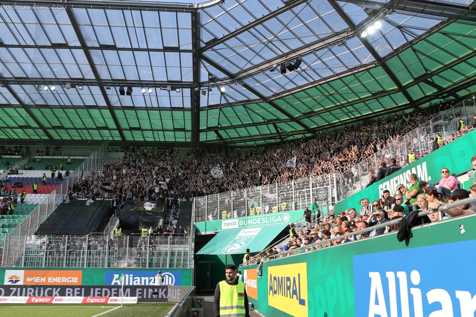 Rapid Wien - Sturm Graz
Oesterreichische Fussball Bundesliga, 34. Runde, SK Rapid Wien - SK Sturm Graz, Weststadion Wien, 21.05.2017. 

Foto zeigt Fans von Sturm
