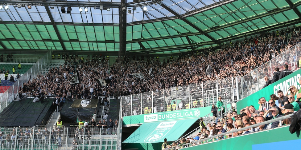 Rapid Wien - Sturm Graz
Oesterreichische Fussball Bundesliga, 34. Runde, SK Rapid Wien - SK Sturm Graz, Weststadion Wien, 21.05.2017. 

Foto zeigt Fans von Sturm
