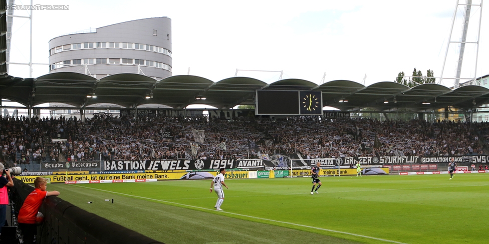 Sturm Graz - Admira Wacker
Oesterreichische Fussball Bundesliga, 35. Runde, SK Sturm Graz - FC Admira Wacker Moedling, Stadion Liebenau Graz, 25.05.2017. 

Foto zeigt Fans von Sturm
