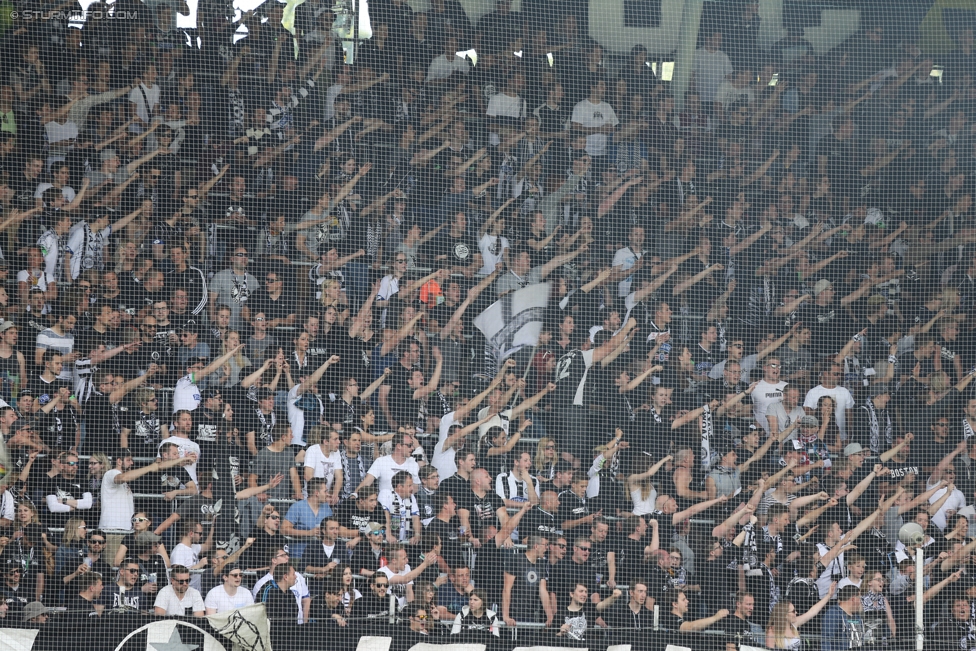 Sturm Graz - Admira Wacker
Oesterreichische Fussball Bundesliga, 35. Runde, SK Sturm Graz - FC Admira Wacker Moedling, Stadion Liebenau Graz, 25.05.2017. 

Foto zeigt Fans von Sturm
