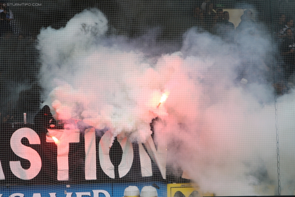 Sturm Graz - Admira Wacker
Oesterreichische Fussball Bundesliga, 35. Runde, SK Sturm Graz - FC Admira Wacker Moedling, Stadion Liebenau Graz, 25.05.2017. 

Foto zeigt Fans von Sturm
