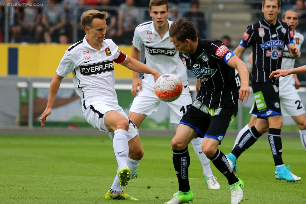 Sturm Graz - Admira Wacker
Oesterreichische Fussball Bundesliga, 35. Runde, SK Sturm Graz - FC Admira Wacker Moedling, Stadion Liebenau Graz, 25.05.2017. 

Foto zeigt Stefan Hierlaender (Sturm)
