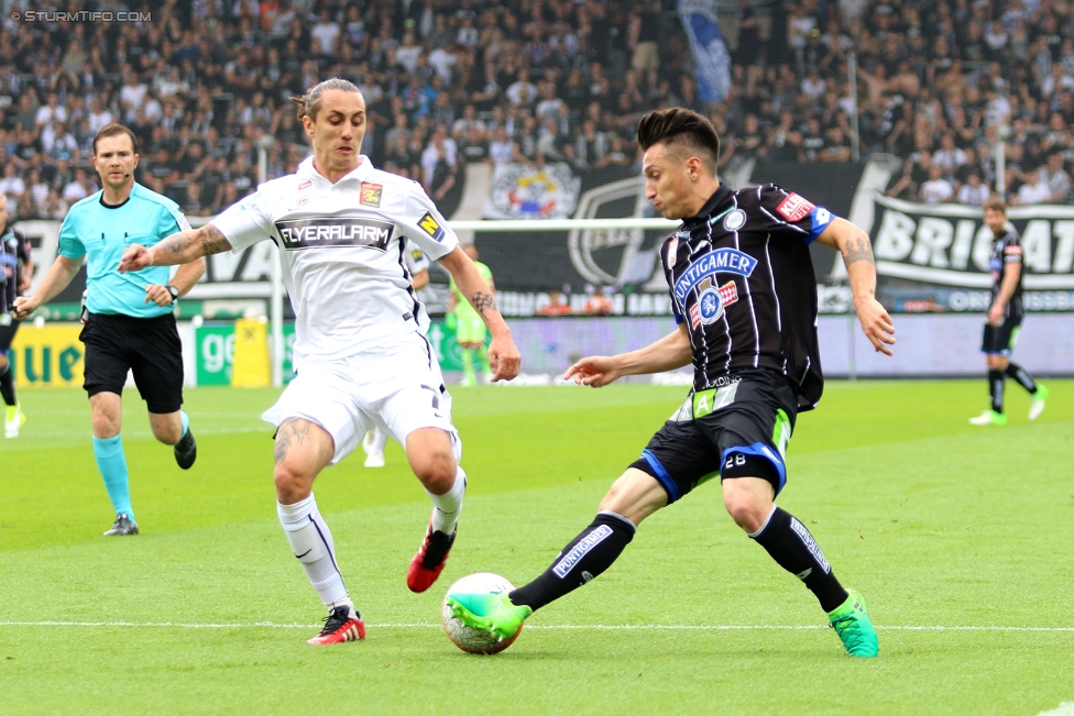 Sturm Graz - Admira Wacker
Oesterreichische Fussball Bundesliga, 35. Runde, SK Sturm Graz - FC Admira Wacker Moedling, Stadion Liebenau Graz, 25.05.2017. 

Foto zeigt Baris Atik (Sturm)
