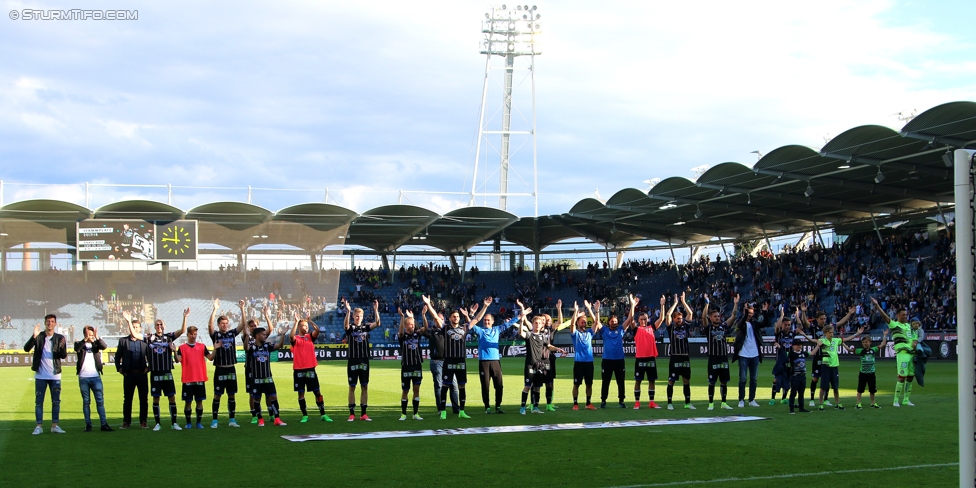 Sturm Graz - Admira Wacker
Oesterreichische Fussball Bundesliga, 35. Runde, SK Sturm Graz - FC Admira Wacker Moedling, Stadion Liebenau Graz, 25.05.2017. 

Foto zeigt die Mannschaft von Sturm
