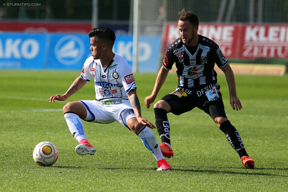 Wolfsberg - Sturm Graz
Oesterreichische Fussball Bundesliga, 36. Runde, Wolfsberger AC - SK Sturm Graz, Lavanttal Arena Wolfsberg, 28.05.2017. 

Foto zeigt Sascha Horvath (Sturm)
