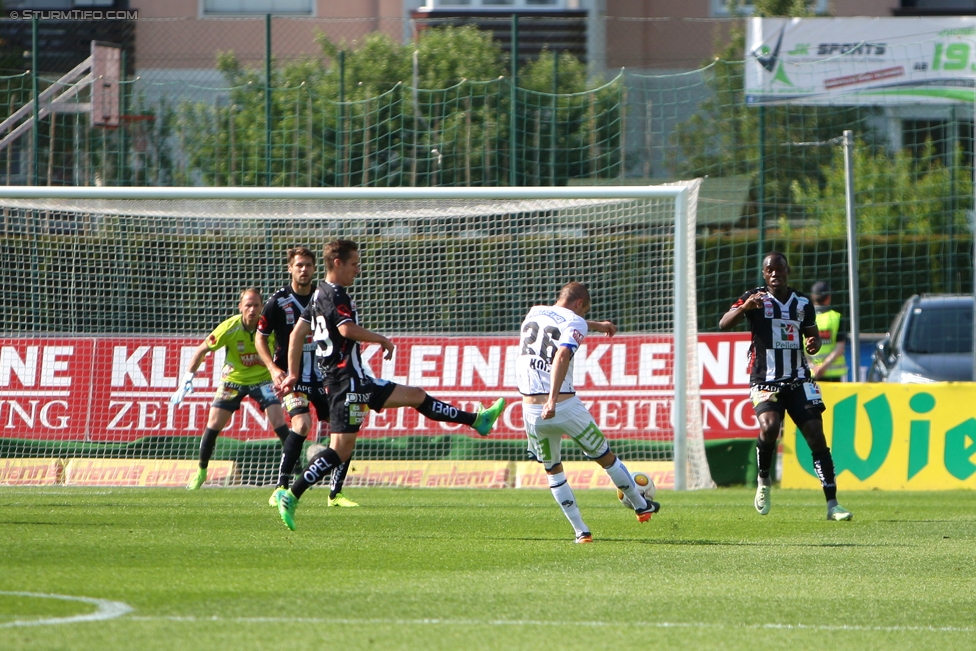 Wolfsberg - Sturm Graz
Oesterreichische Fussball Bundesliga, 36. Runde, Wolfsberger AC - SK Sturm Graz, Lavanttal Arena Wolfsberg, 28.05.2017. 

Foto zeigt Fabian Koch (Sturm)
