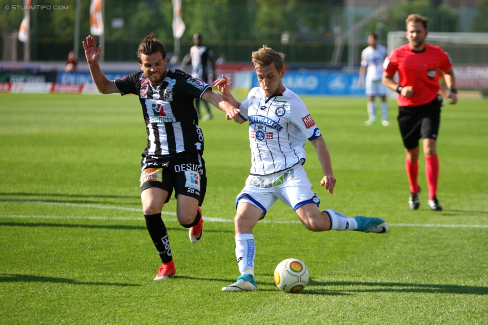 Wolfsberg - Sturm Graz
Oesterreichische Fussball Bundesliga, 36. Runde, Wolfsberger AC - SK Sturm Graz, Lavanttal Arena Wolfsberg, 28.05.2017. 

Foto zeigt Marc Andre Schmerboeck (Sturm)
