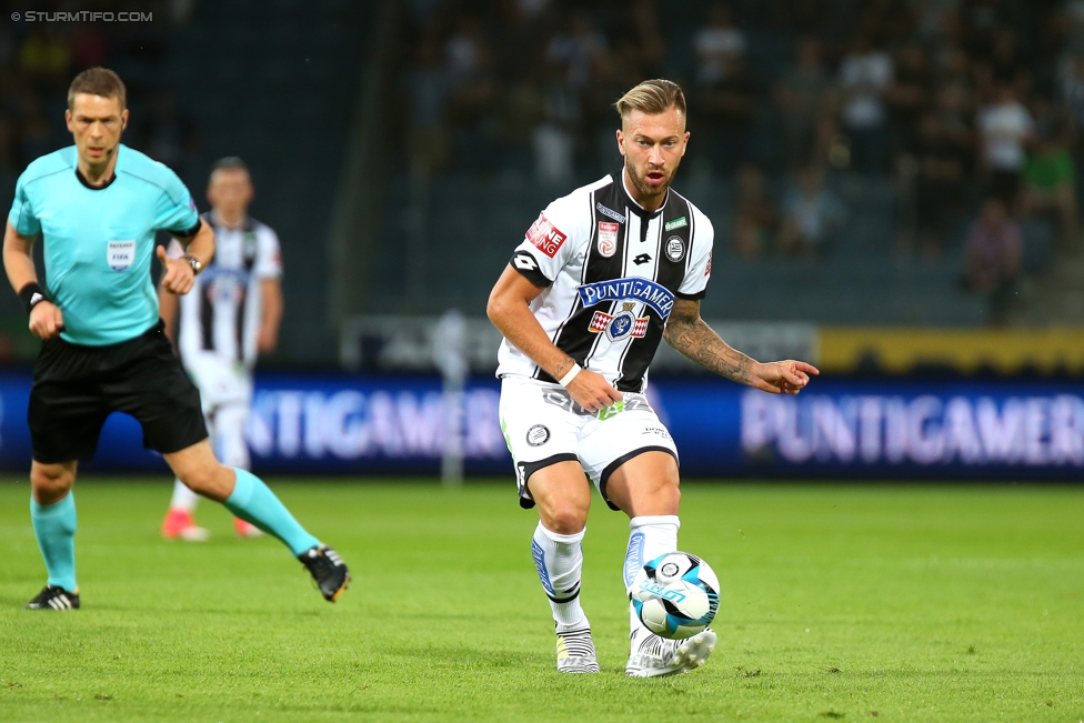 Sturm Graz - Podgorica
UEFA Europa League Qualifikation 2. Runde, SK Sturm Graz -  FK Mladost Podgorica, Stadion Liebenau Graz, 13.07.2017. 

Foto zeigt Peter Zulj (Sturm)
