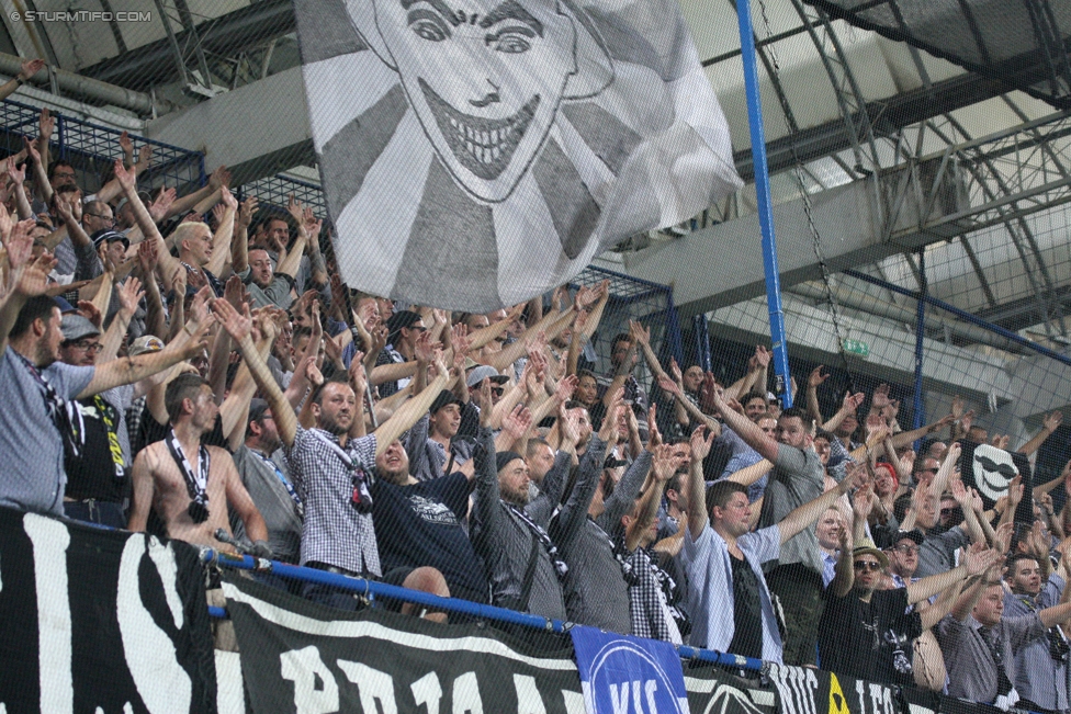 Podgorica - Sturm Graz
UEFA Europa League Qualifikation 2. Runde, FK Mladost Podgorica - SK Sturm Graz, Gradski Stadion Podgorica, 20.07.2017. 

Foto zeigt Fans von Sturm
