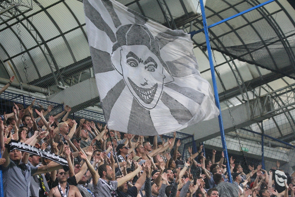 Podgorica - Sturm Graz
UEFA Europa League Qualifikation 2. Runde, FK Mladost Podgorica - SK Sturm Graz, Gradski Stadion Podgorica, 20.07.2017. 

Foto zeigt Fans von Sturm
