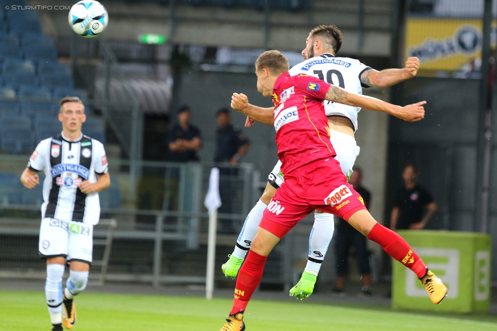 Sturm Graz - St. Poelten
Oesterreichische Fussball Bundesliga, 1. Runde, SK Sturm Graz - SKN St. Poelten, Stadion Liebenau Graz, 23.07.2017. 

Foto zeigt Marvin Potzmann (Sturm)
