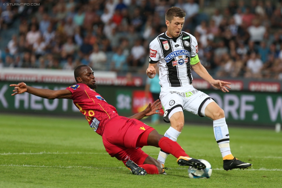 Sturm Graz - St. Poelten
Oesterreichische Fussball Bundesliga, 1. Runde, SK Sturm Graz - SKN St. Poelten, Stadion Liebenau Graz, 23.07.2017. 

Foto zeigt Deni Alar (Sturm)
