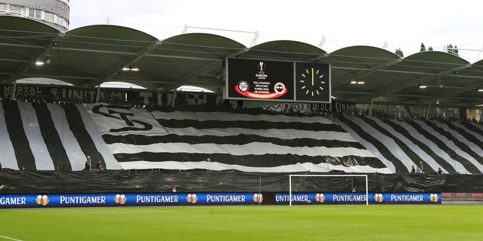 Sturm Graz - Fenerbahce
UEFA Europa League Qualifikation 3. Runde, SK Sturm Graz -  Fenerbahce Istanbul, Stadion Liebenau Graz, 27.07.2017. 

Foto zeigt Fans von Sturm mit einer Choreografie
