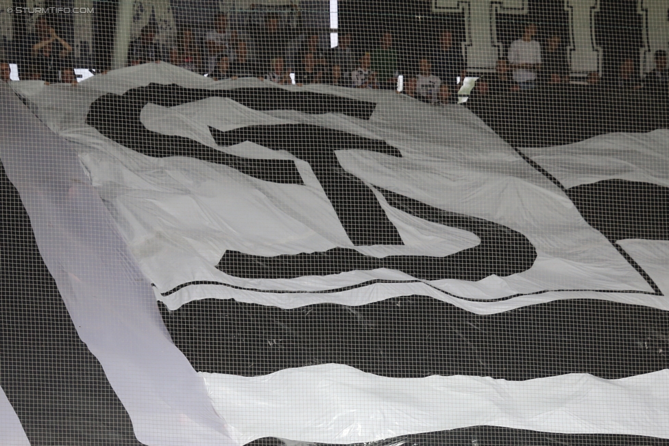 Sturm Graz - Fenerbahce
UEFA Europa League Qualifikation 3. Runde, SK Sturm Graz -  Fenerbahce Istanbul, Stadion Liebenau Graz, 27.07.2017. 

Foto zeigt Fans von Sturm mit einer Choreografie
