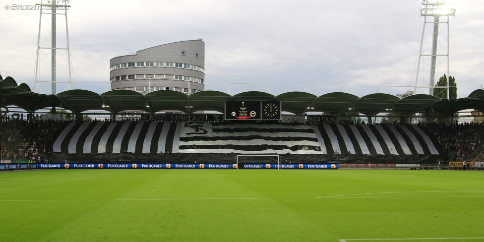 Sturm Graz - Fenerbahce
UEFA Europa League Qualifikation 3. Runde, SK Sturm Graz -  Fenerbahce Istanbul, Stadion Liebenau Graz, 27.07.2017. 

Foto zeigt Fans von Sturm mit einer Choreografie
