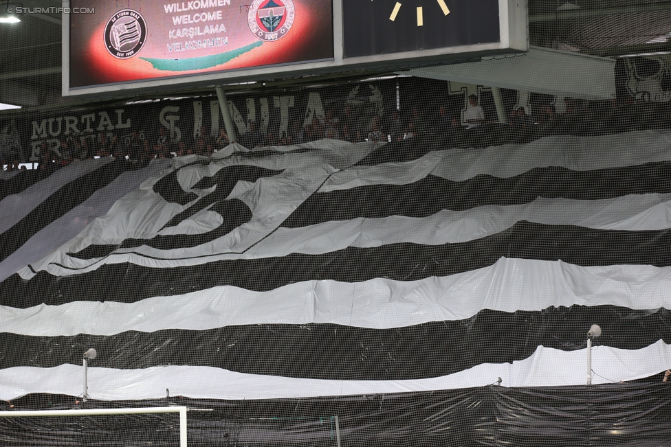 Sturm Graz - Fenerbahce
UEFA Europa League Qualifikation 3. Runde, SK Sturm Graz -  Fenerbahce Istanbul, Stadion Liebenau Graz, 27.07.2017. 

Foto zeigt Fans von Sturm mit einer Choreografie
