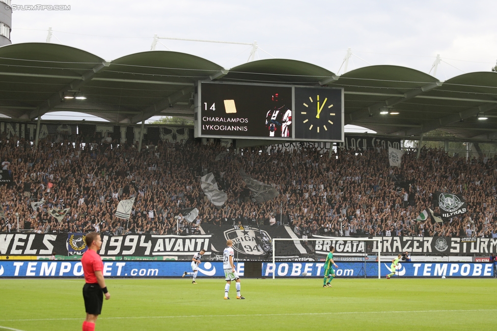 Sturm Graz - Fenerbahce
UEFA Europa League Qualifikation 3. Runde, SK Sturm Graz -  Fenerbahce Istanbul, Stadion Liebenau Graz, 27.07.2017. 

Foto zeigt Fans von Sturm
