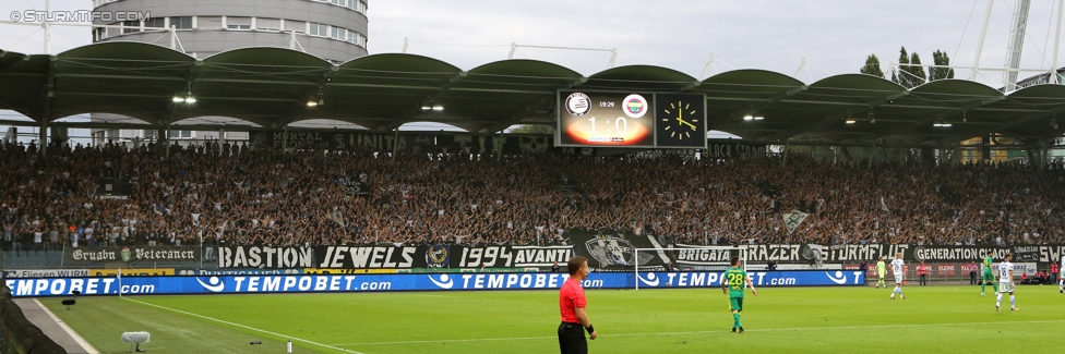 Sturm Graz - Fenerbahce
UEFA Europa League Qualifikation 3. Runde, SK Sturm Graz -  Fenerbahce Istanbul, Stadion Liebenau Graz, 27.07.2017. 

Foto zeigt Fans von Sturm
