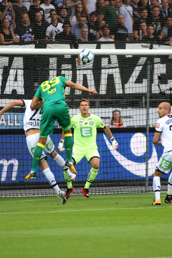 Sturm Graz - Fenerbahce
UEFA Europa League Qualifikation 3. Runde, SK Sturm Graz -  Fenerbahce Istanbul, Stadion Liebenau Graz, 27.07.2017. 

Foto zeigt Stefan Hierlaender (Sturm), Souza (Fenerbahce) und Joerg Siebenhandl (Sturm)
