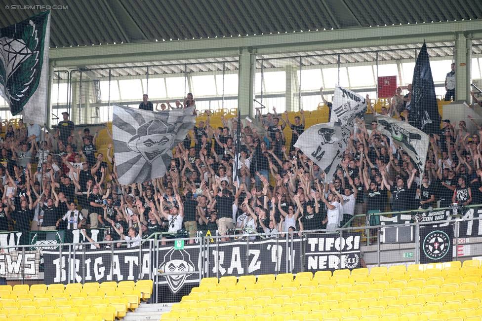 Austria Wien - Sturm Graz
Oesterreichische Fussball Bundesliga, 2. Runde, FK Austria Wien - SK Sturm Graz, Ernst Happel Stadion Wien, 30.07.2017. 

Foto zeigt Fans von Sturm
