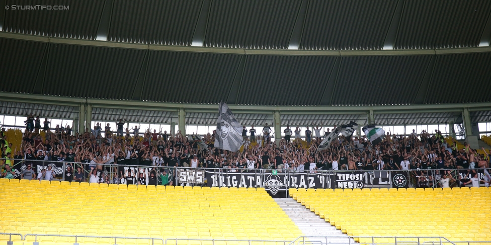 Austria Wien - Sturm Graz
Oesterreichische Fussball Bundesliga, 2. Runde, FK Austria Wien - SK Sturm Graz, Ernst Happel Stadion Wien, 30.07.2017. 

Foto zeigt Fans von Sturm
