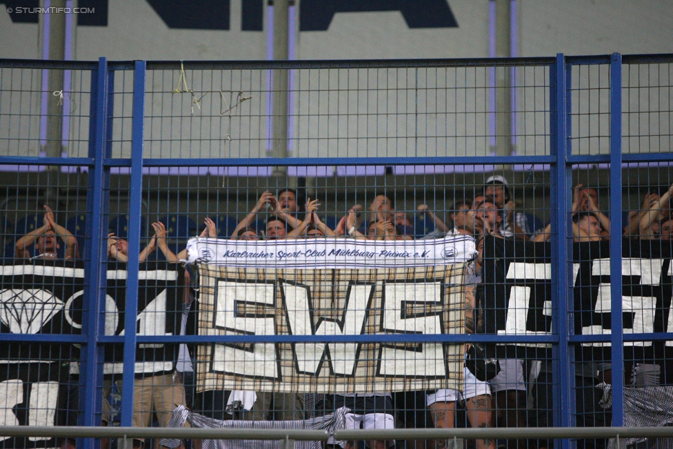 Fenerbahce - Sturm Graz
UEFA Europa League Qualifikation 3. Runde, Fenerbahce Istanbul - SK Sturm Graz, Suekrue Saracoglu Stadion Istanbul, 03.08.2017. 

Foto zeigt Fans von Sturm
