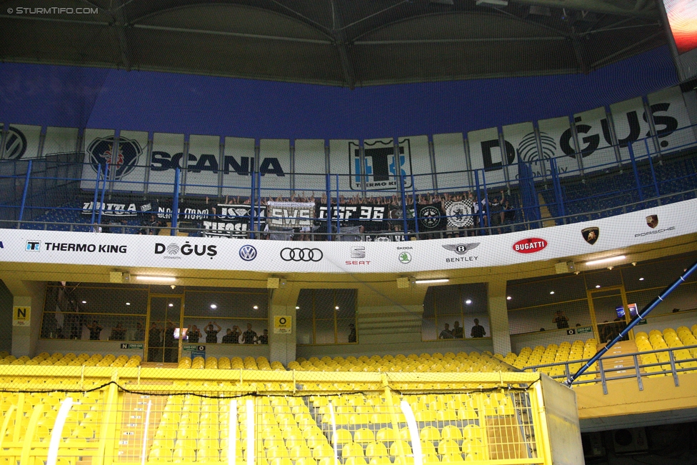 Fenerbahce - Sturm Graz
UEFA Europa League Qualifikation 3. Runde, Fenerbahce Istanbul - SK Sturm Graz, Suekrue Saracoglu Stadion Istanbul, 03.08.2017. 

Foto zeigt Fans von Sturm
